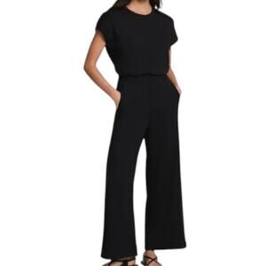 SPANX AirEssentials® Jumpsuit Size XL Tall Cap Sleeve Cinched Waist Wide Leg